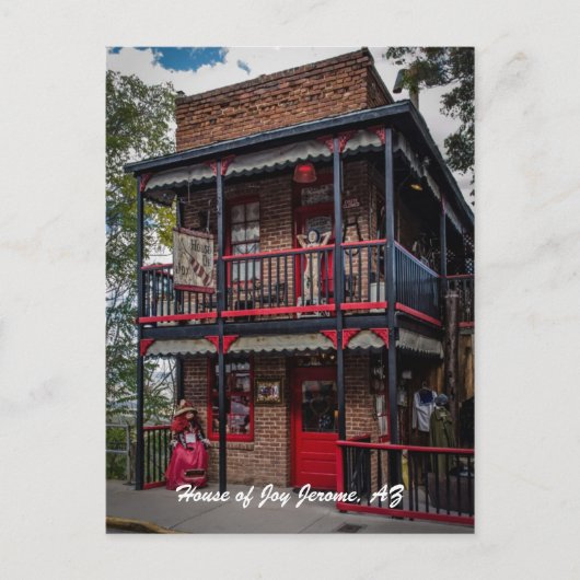 Carte Postale Maison de la Joie, Jérôme, AZ. (Devant)