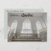 Carte Postale Maison de la Litérature Québec Canada (Devant / Derrière)