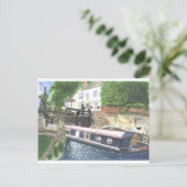 Carte Postale Maison de l'écluse du canal de Beeston Nottingham (Debout devant)