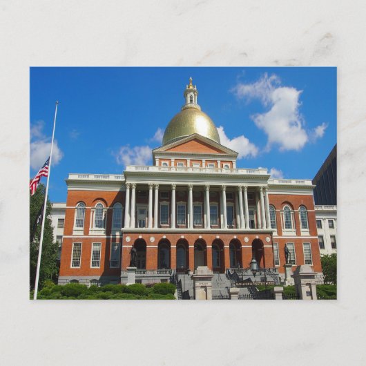 Carte Postale Maison de l'État de Boston (Devant)
