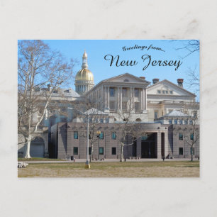 Carte Postale Maison de l'État du New Jersey Trenton New Jersey