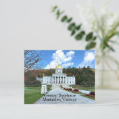 Carte Postale Maison de l'État du Vermont (Debout devant)
