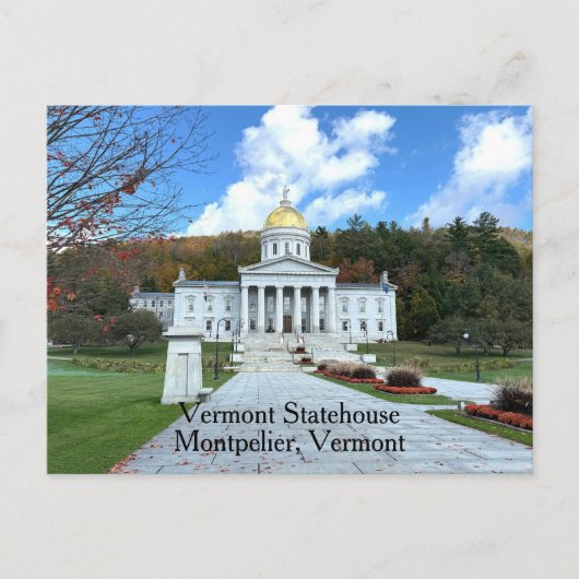 Carte Postale Maison de l'État du Vermont (Devant)