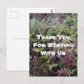 Carte Postale Maison de location de Merci Ferns Forêt Cabine Inv (Devant / Derrière)