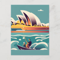 Maison de l'Opéra de Sydney Australie peinture sou