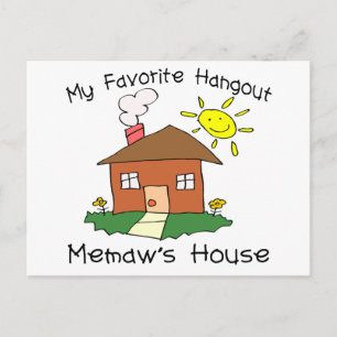 Carte Postale Maison de Memaw Hangout favori