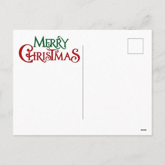 Carte postale Maison de Noël (Dos)