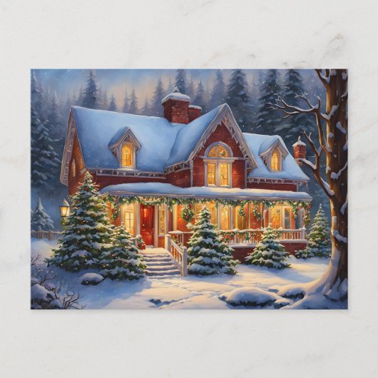 Carte postale Maison de Noël (Devant)