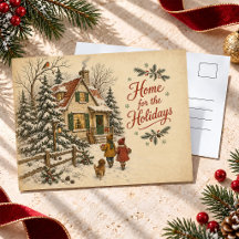 Maison de Noël vintage pour les Fêtes