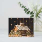 Carte Postale Maison de pain d'épices 2 (Debout devant)