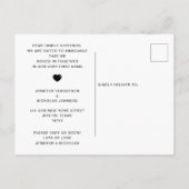 Carte Postale Maison de photos en couple Faire-part mobile (Dos)