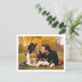 Carte Postale Maison de photos en couple Faire-part mobile (Debout devant)