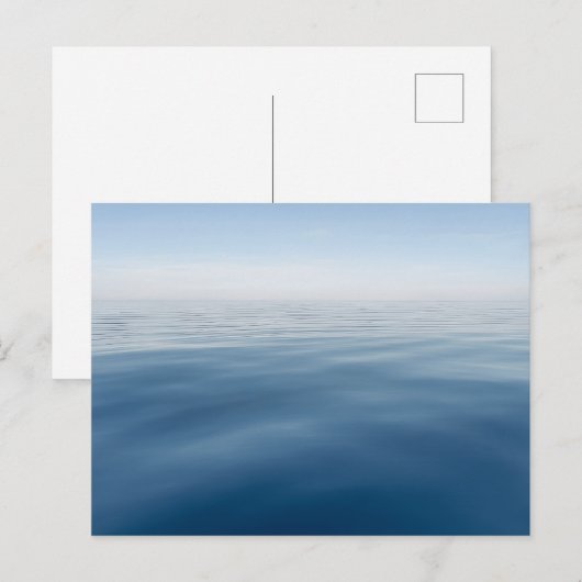 Carte Postale Maison de plage nautique côtière bleue (Devant / Derrière)