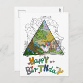 Carte Postale Maison de poulet (Devant / Derrière)