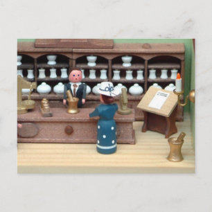 Carte Postale Maison de poupée de magasin Herbes