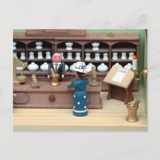 Carte Postale Maison de poupée de magasin Herbes (Devant)