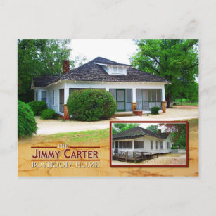 Carte Postale Maison de retraite Jimmy Carter, Plaines, Géorgie