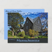 Carte Postale Maison de Sept Gables Salem Massachusetts (Devant / Derrière)