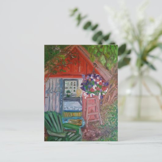 Carte Postale maison de snoopy (Debout devant)