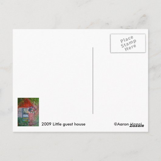 Carte Postale maison de snoopy (Dos)