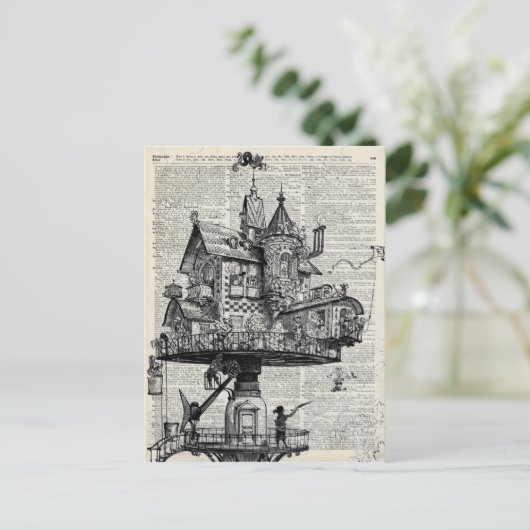 Carte Postale Maison de Steampunk (Debout devant)