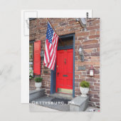 Carte Postale Maison de style colonial à Gettysburg Pennsylvanie (Devant / Derrière)