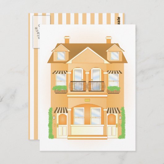 Carte Postale Maison de ville (Devant / Derrière)