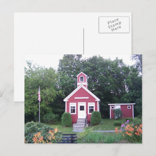 Carte Postale Maison d'école à une pièce (Devant / Derrière)