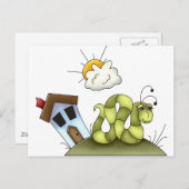 Carte Postale Maison des enfants Inchworm (Devant / Derrière)