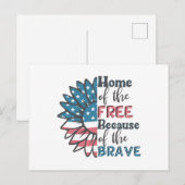 Carte Postale Maison des libres à cause de la 4 juillet courageu (Devant / Derrière)