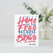 Carte Postale Maison des libres grâce aux braves (Debout devant)