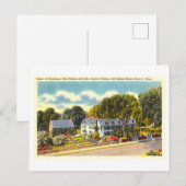 Carte Postale Maison des présidents Adams à Quincy, Massachusett (Devant / Derrière)