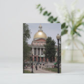 Carte Postale Maison d'État de Boston (Debout devant)