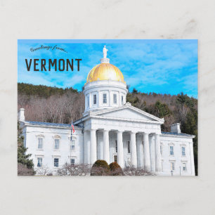 Carte Postale Maison d'Etat du Vermont à Montpelier Vermont