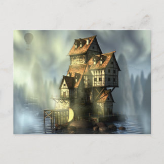 Carte Postale Maison d'Imaginaire sur l'eau