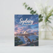 Carte Postale Maison d'opéra de Sydney Australie (Debout devant)