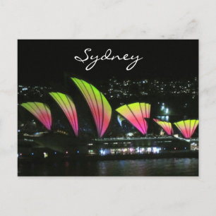 Carte Postale maison d'opéra de sydney vivid