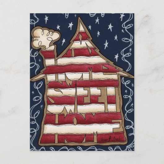 Carte Postale maison douce (Devant)