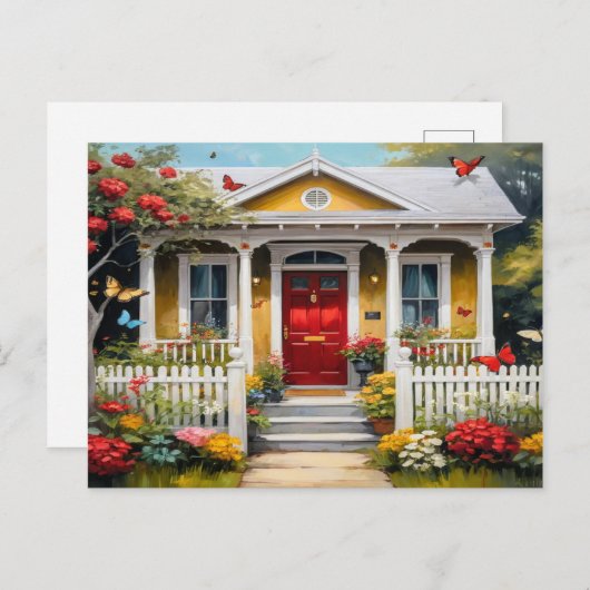 Carte Postale Maison Douce Maison (Devant / Derrière)