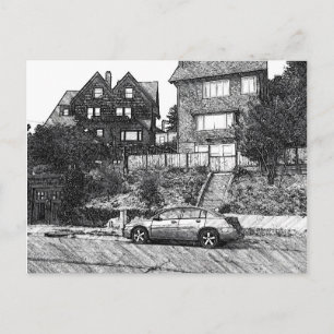 Carte Postale Maison du bois dans les collines de Berkeley