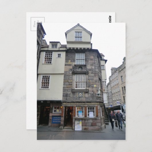 Carte Postale Maison du dirigeant presbytérien John Knox à Édimb (Devant / Derrière)