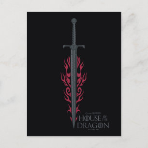 Carte Postale MAISON DU DRAGON   Épée enflammée du roi Viserys