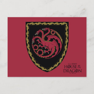 Carte Postale MAISON DU DRAGON   Maison Targaryen Crest