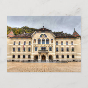 Carte Postale Maison Du Gouvernement Du Liechtenstein
