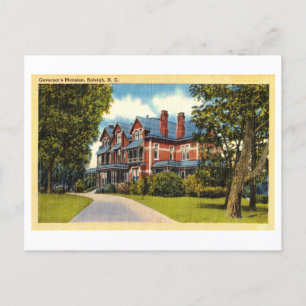 Carte Postale Maison du Gouverneur à Raleigh, Caroline du Nord