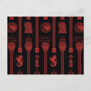 Carte Postale Maison du Motif de la crête du Dragon