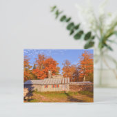 Carte Postale Maison du sucre du Vermont (Debout devant)