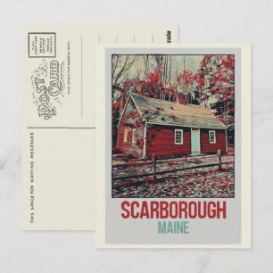 Carte Postale Maison emblématique en bois Scarborough Maine USA