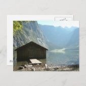 Carte Postale Maison en bois près d'un lac (Devant / Derrière)