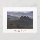 Carte Postale Maison en Toscane dans le matin brouillard blanc c (Devant)